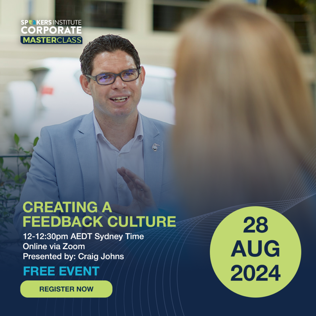 Wednesday 28th August 2024. 12-12:30PM Sydney Time. It’s imperative that we learn how to create a culture where honest conversations & feedback are normalised.